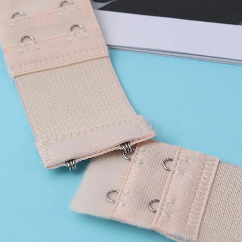 3Pc Women 2 Rows 2 Hooks Bra Extension Strap Extenders Adjustable Belt Buckle Elastic Hook Clip Expander Intimates Accessories