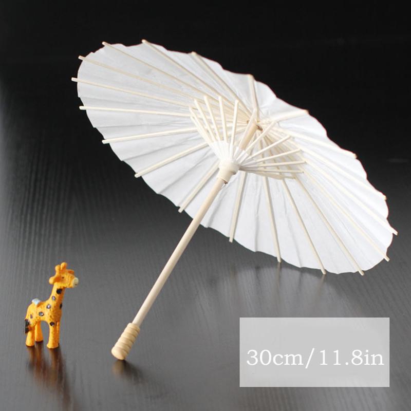 White Umbrella Bridal Cosplay DIY Craft Photo Prop Wedding Paper Party Decor