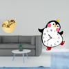 Delicate Fruit Penguin Ceramic Wooden Sculpture Figurine Craft Decorative Lovely Desktop Statue for