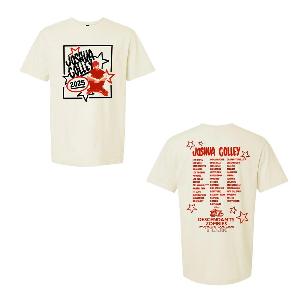 

Descendants Zombies Worlds Collide Tour 2025 T-Shirt, Joshua Colley Cast Tee. 4XL