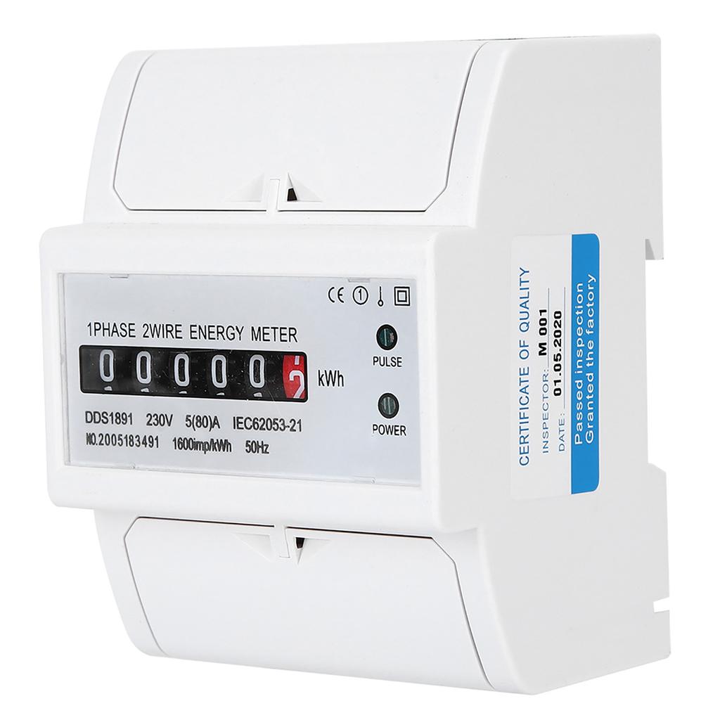 DDS1891 Single Phase 4P Energy Counter Meter High Accuracy Electric Rail Energy Meter