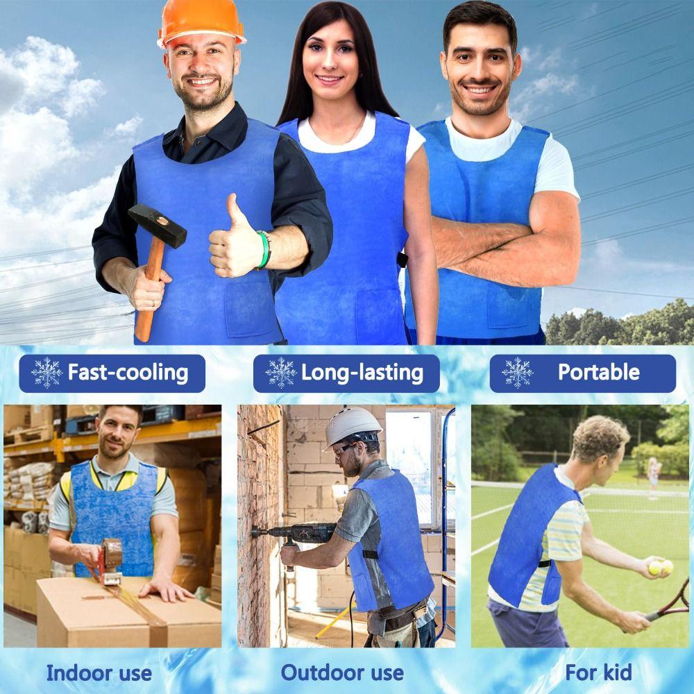 Evaporative Cooling Ice Vests No Energy Needed Cooler Vest Eco-Friendly Cooling Vest Outdoor