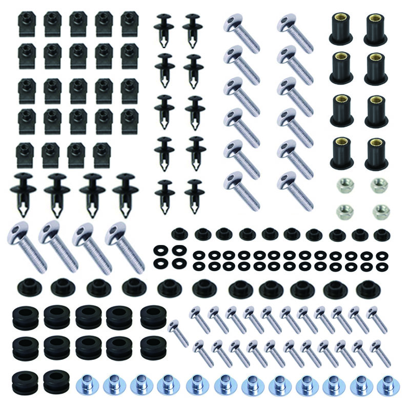 Universal Motorcycle Fairing Bolts Kit For Yamaha YZF-R6 1999-2002 Bodywork Fastener Clip Screws Nuts Set for Sportbike