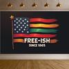 Durable Fabric Heritage Banner Juneteenth Banner Event Banner for Outdoor Decorations Cultural Events Historical Celebrations