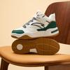 Anta Kids Fashion Versatile Non-Slip Durable Mid-Top Sneakers Men Sneakers White Green A12448004-1