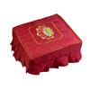 Lotus-Stickerei Anbetung Baddha Kissenbezug Satin Yoga Tischset-Abdeckung Tempel Buddhistischer Segen Gebet Futonbezug Ohne Füllung