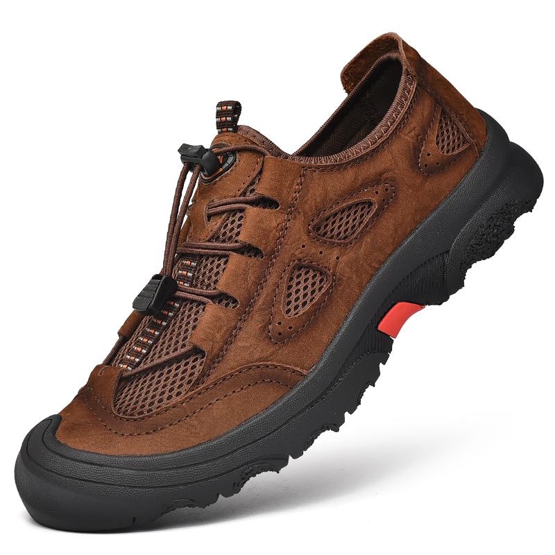 

Модная универсальная новая мужская обувь, брендовая обувь для скалолазания, пешего туризма, путешествий, дышащие мужские кроссовки, летняя обувь для активного отдыха, мужская повседневная обувь 45 темно-коричневого