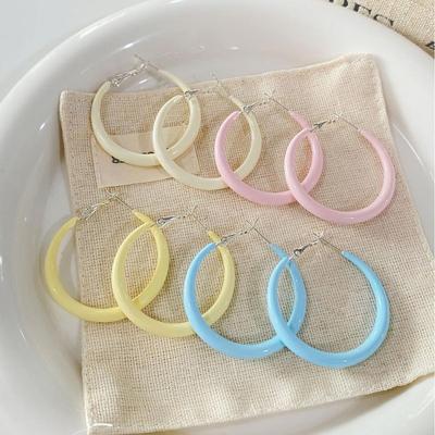 Süße & Einfache Bunte Dopamin-Creolen für Damen - Frische, Vielseitige Mode-Ohrclips.