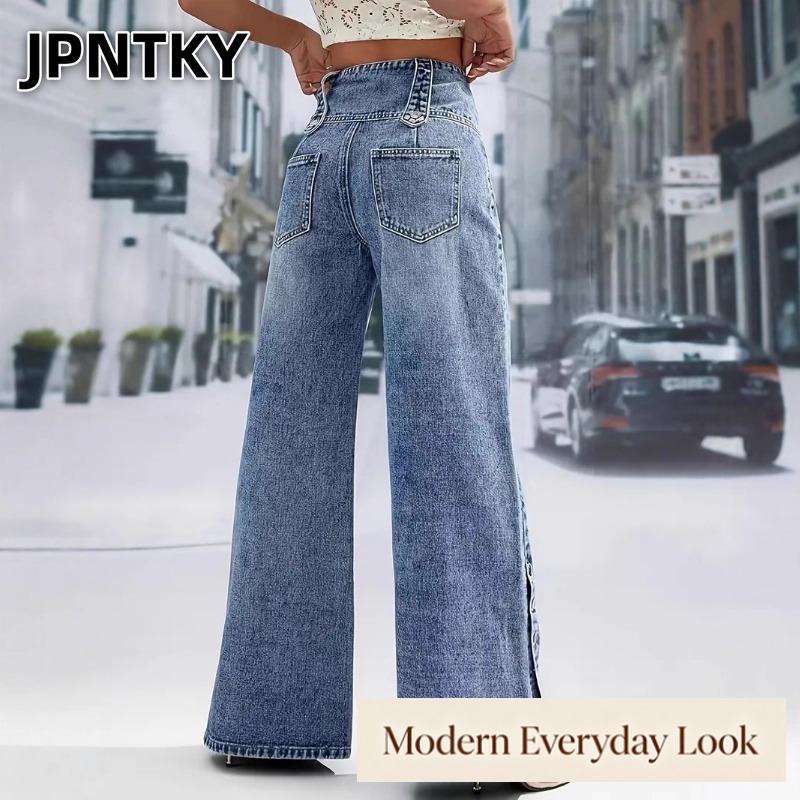 JPNTKY Women's Fashion Casual Solid Color Print Pants & Capris