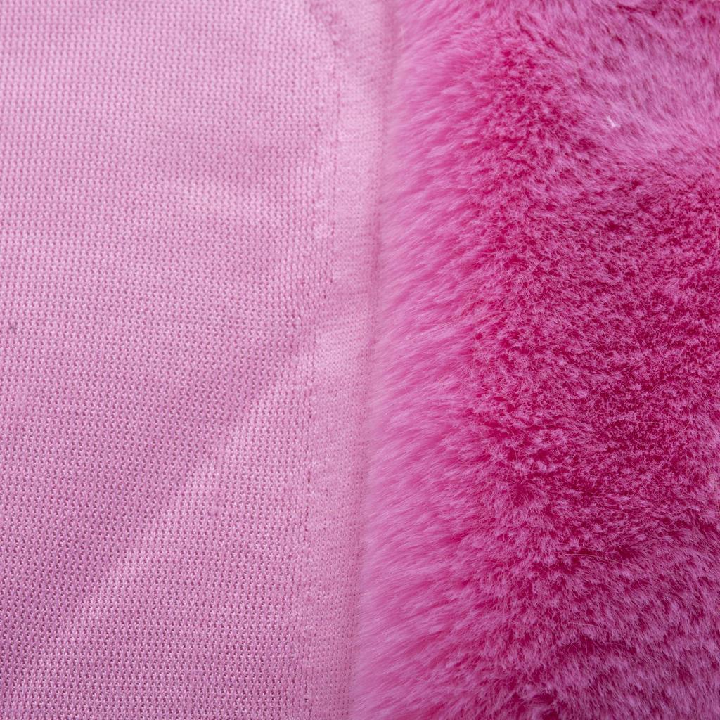 In-stock 15mm Imitation Rabbit Fur Fabric, Long Pile Plush Toy Fabric, Single-sided Velvet.