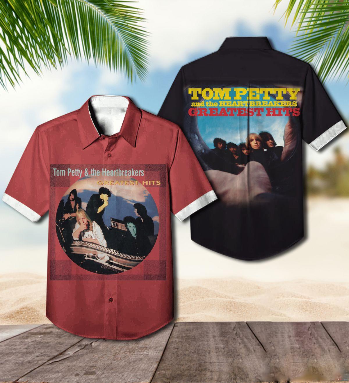 Tom Petty And The Heartbreakers Greatest Hits Album Cover Hawaiian Shirt NI353 XXXL