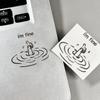 I'M Fine, Funny, Sarcastic, and Unique Style Stickers - High-Gloss Paper Laptop Stickers, with Humorous "I'M Fine" Design, Easy To Peel and Stick