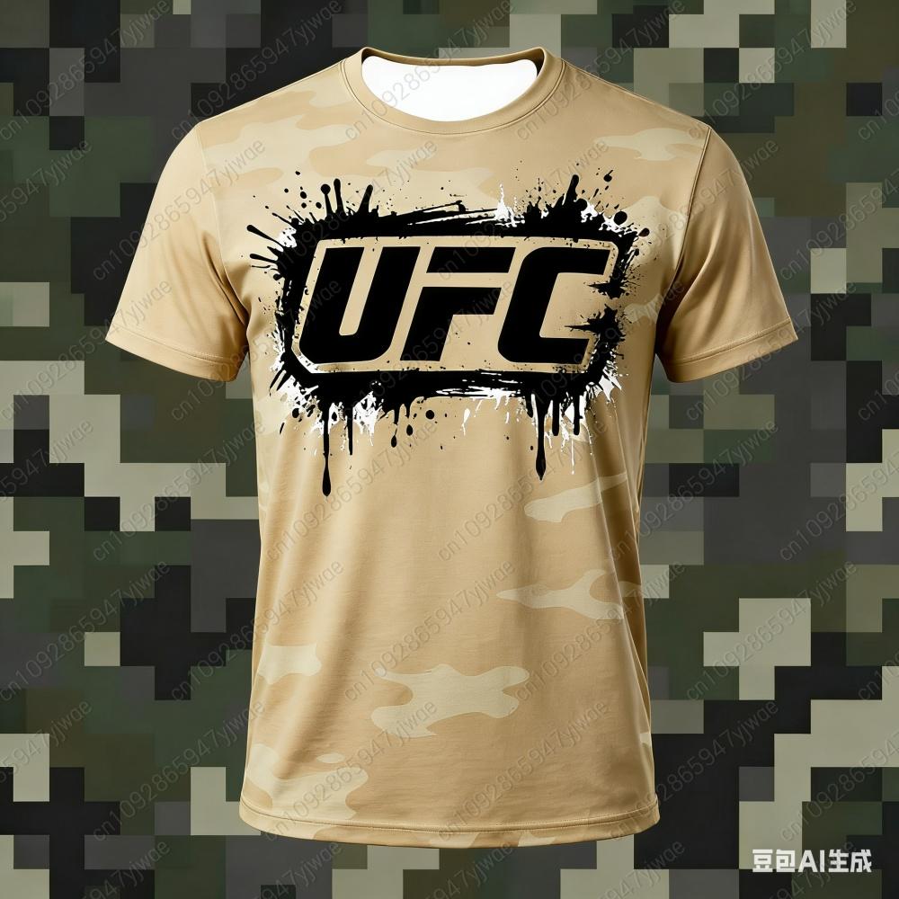 2026 New Hot Selling UFC Boxing Match Pursuer T-shirt For Summer Oversized Breathable Short Sleeved Shirt Top