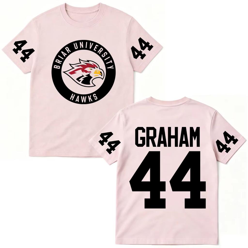 2026 Sommer Mode Trendiges T-Shirt Herren Damen Vintage Oberteil Off Campus TV-Serien T-Shirts Graham 44 Briar University Herren Damen Kleidung Mode T-Shirt