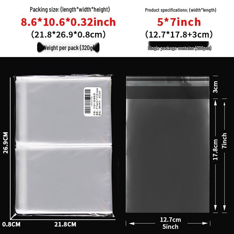 Clear Self-Adhesive OPP Bag for Candy, Snack, or Bread Packaging