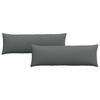Sofa Cushions 2 Pcs Dark Grey 120 X 40 Cm Fabric
