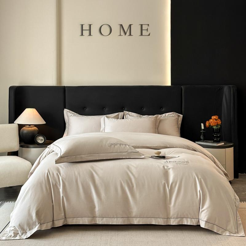A-Class All Cotton Long Staple Cotton Thickened Brushed Four-Piece Set