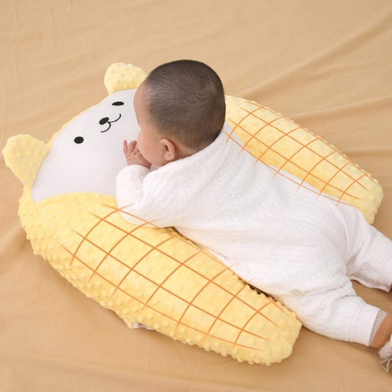 Cartoon Baby Support Pillow for Newborns Helping Relieve Gas and Colic Soft & Breathable Mood Comforting Doll Toy