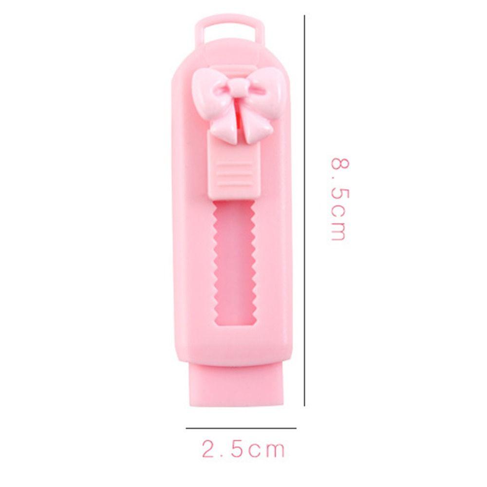 Cartoon Push-pull Eraser Portable Bow Rubber Stationery Supply Pencil Rubber  Writing