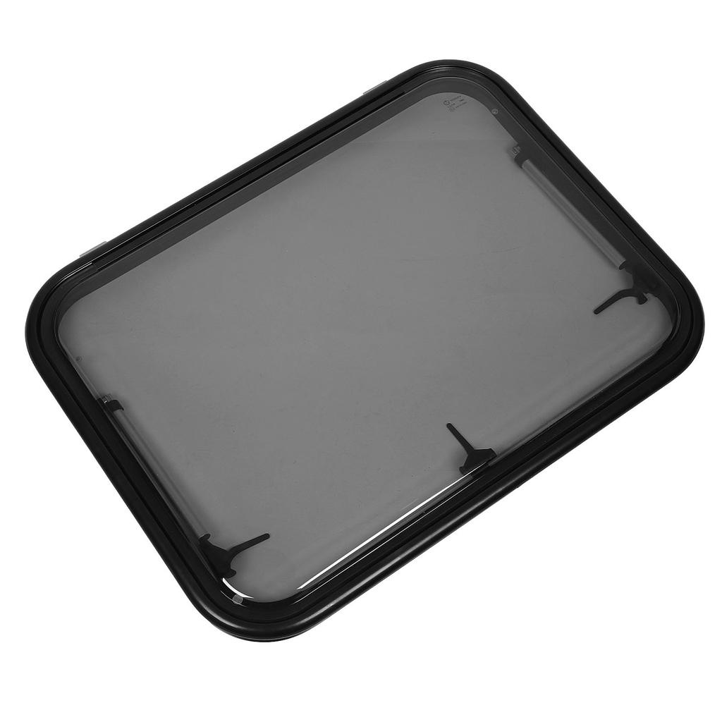 RV Window With Blackout Curtain 60 Degrees Opening Angle H800mm W600mm Cutout Push Out Window for RV
