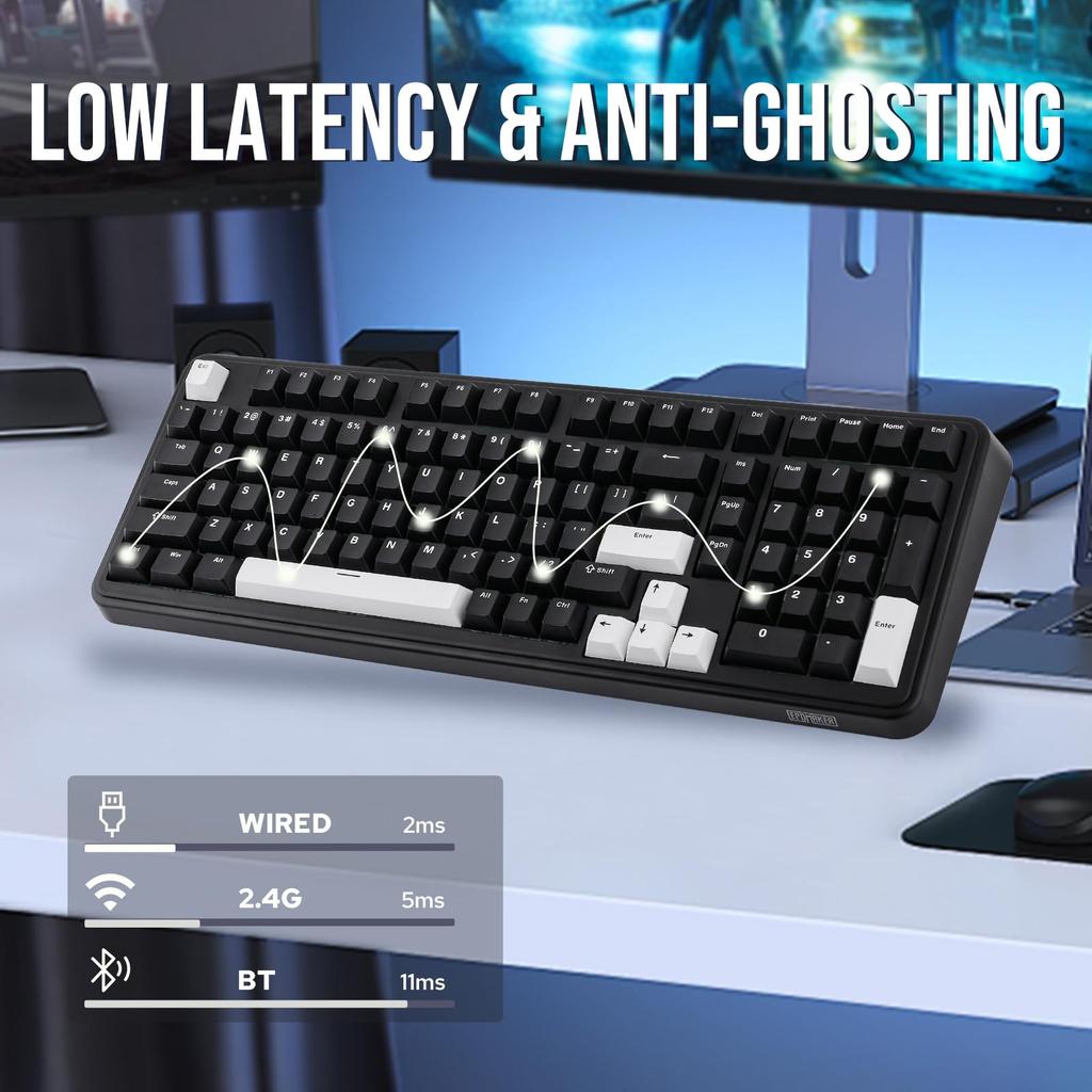 [EPOMAKER] TH99 vezeték nélküli RGB billentyűzet – billentyűzet