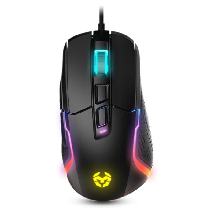 Souris Optique Gamer - Krom - Kick - Rétroéclairage RVB - Capteur PixArt - 12 000 DPI