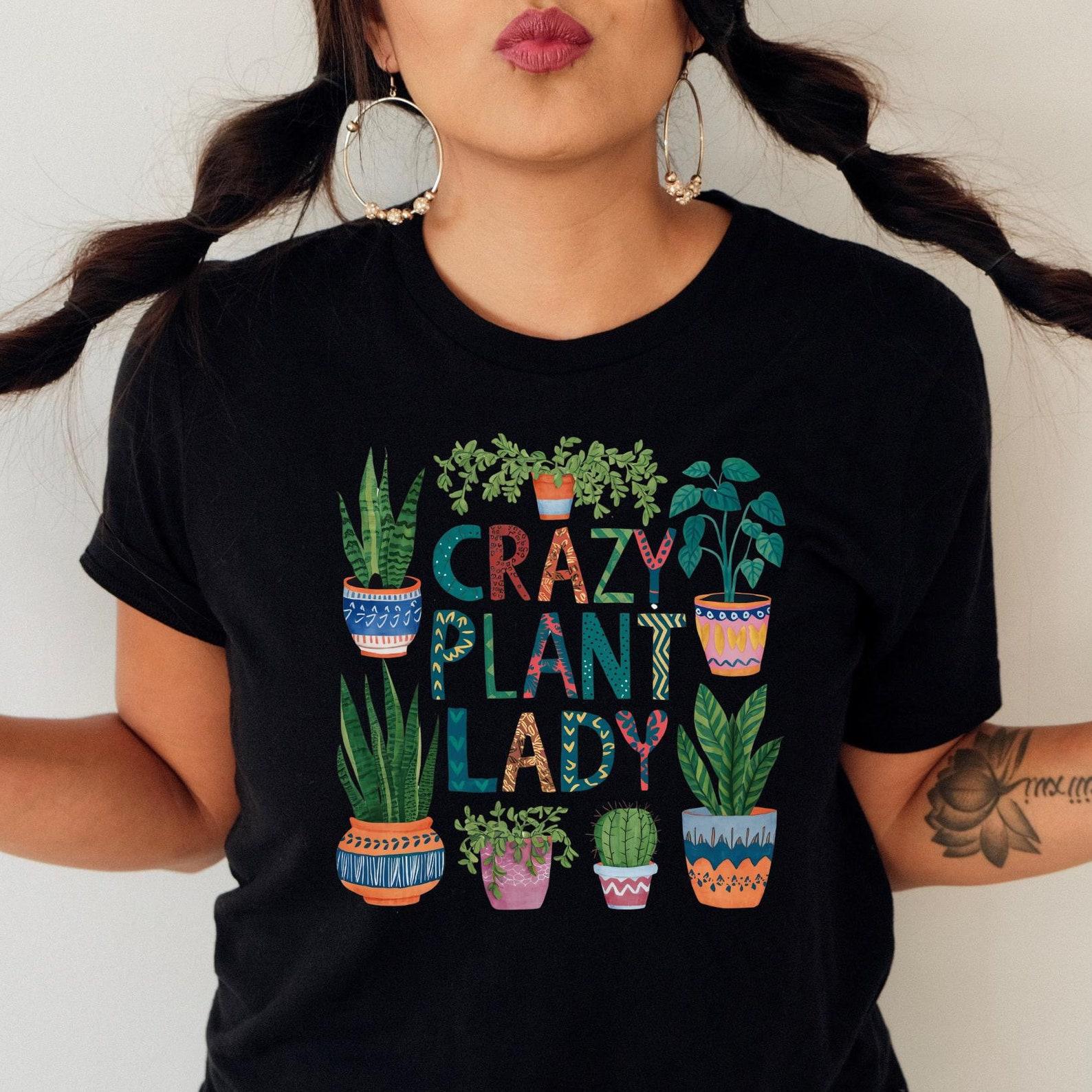 T-Shirt Plant Lover Gift, Gift for Her, Flower Gift, Houseplants, Plants, Flower Shirt, Plant Lover Gift M