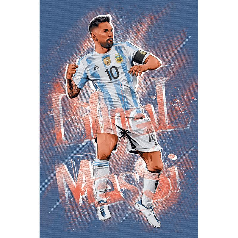 Messi World Cup Canvas Poster for Living Room or Bedroom