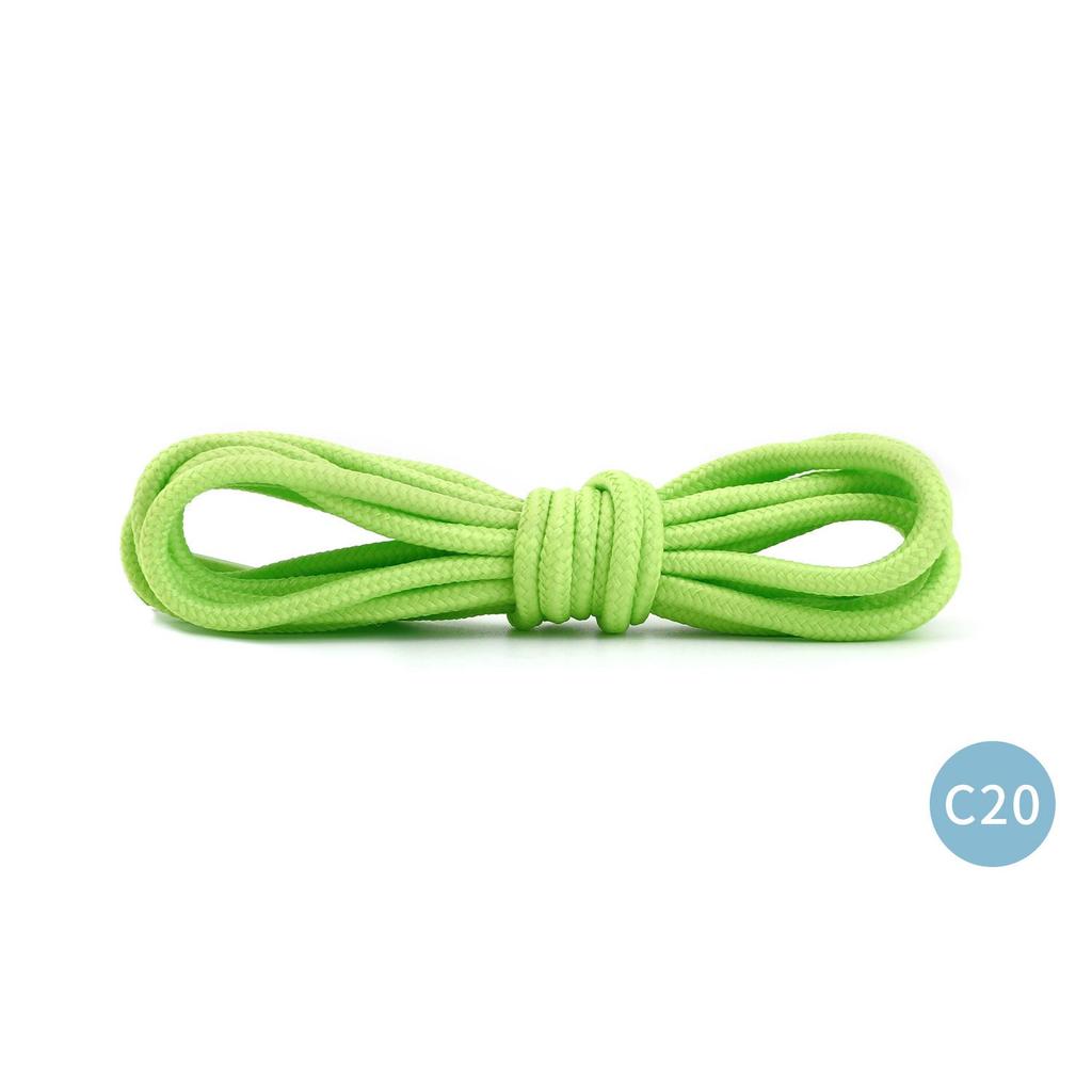 4mm Runde Polyesterfarbige Schnürsenkel für Flyknit, Skateschuhe, AJ Sneaker, Wanderschuhe und Hut-/Hosenkordeln