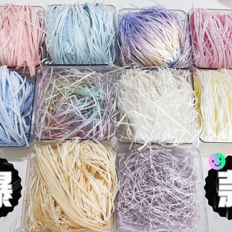 Lafite Decorative Christmas Glitter Shredded Paper Filler for Gift or Candy Box