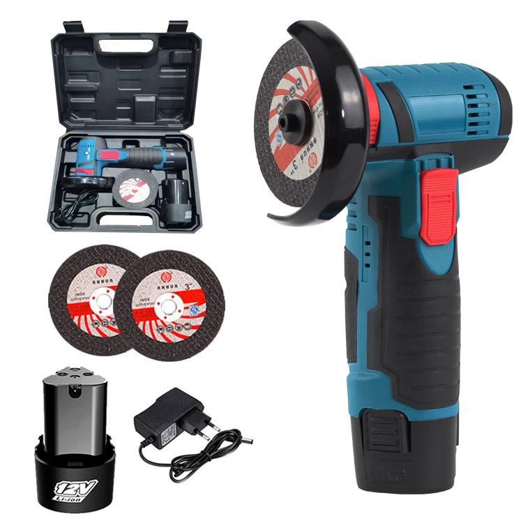 12V Lithium Battery Multi-Function Mini Angle Grinder: High-Speed, Silent Polishing, Sanding, and Cutting Tool