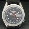 VINTAGE SEIKO 5 AUTOMATIC 6119C JAPAN MENS ARABIC BLACK DIAL WATCH A701588-5 R206b-a701588