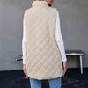 Women S Solid Color Hooded Vest With Zipper Pockets Winter Warm