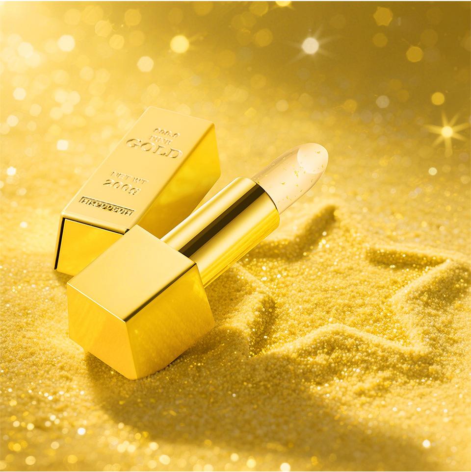 Hallowmas High-pigmented Gold Lipstick Shiny Metallic Matte Velvet Waterproof Long Lasting Sexy Gold Lip Gloss Women Lip Makeup
