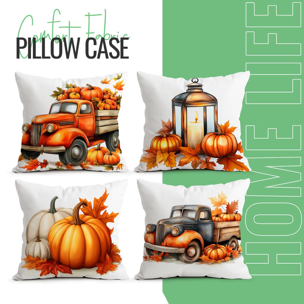 Autumn Decoration Cushion Pillowcase Printed Polyester 45X45Cm Throw Pillowcover Decorative Sofa Cushion Pillowslip Home Decor