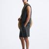 Zara Loose Jacquard American Round Neck Sleeveless T-Shirt Men Tops Gray 3992318-802