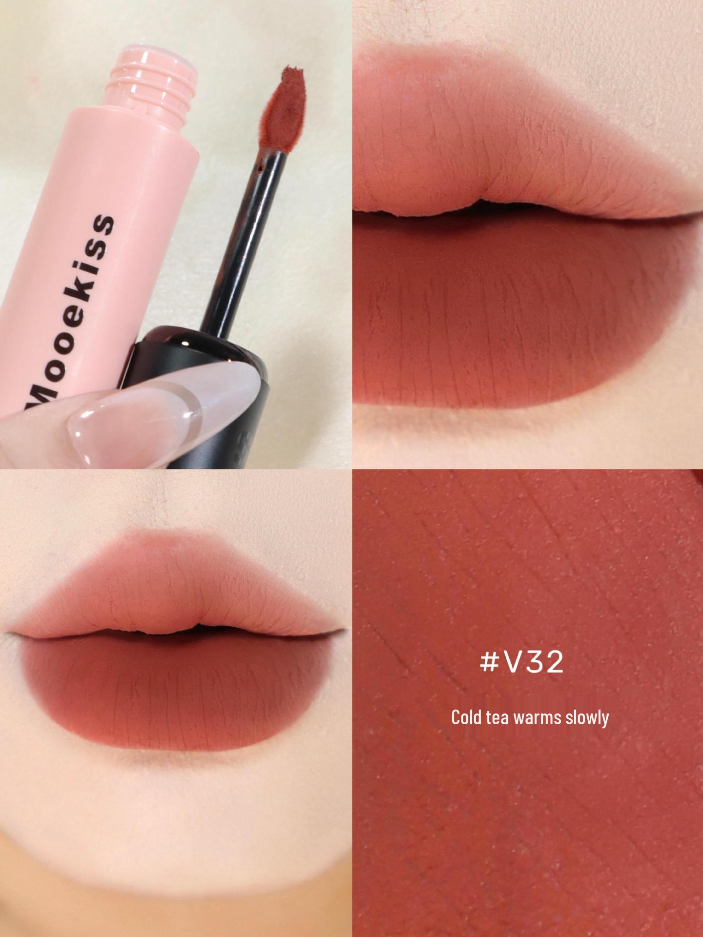 Mooekiss Velvet Matte Lip Clay V07 V09 V11 - Увлажняющая шелковистая матовая помада. 3g