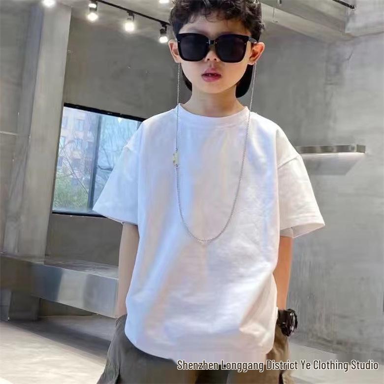 Cool Summer Cotton Korean-Style Kids' Skateboard T-Shirt
