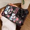 Applicable to Apple 17Pro electroplated mobile phone case cute IPhone16 motorcycle Kulomi four-corner anti-drop soft cover