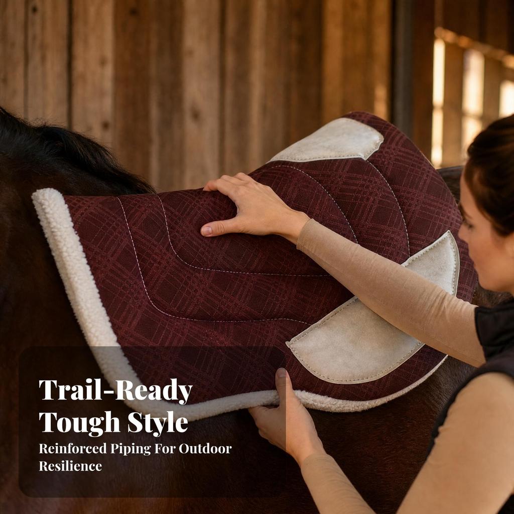Saddle Pad Supportive for Outdoor Equestrian Use
