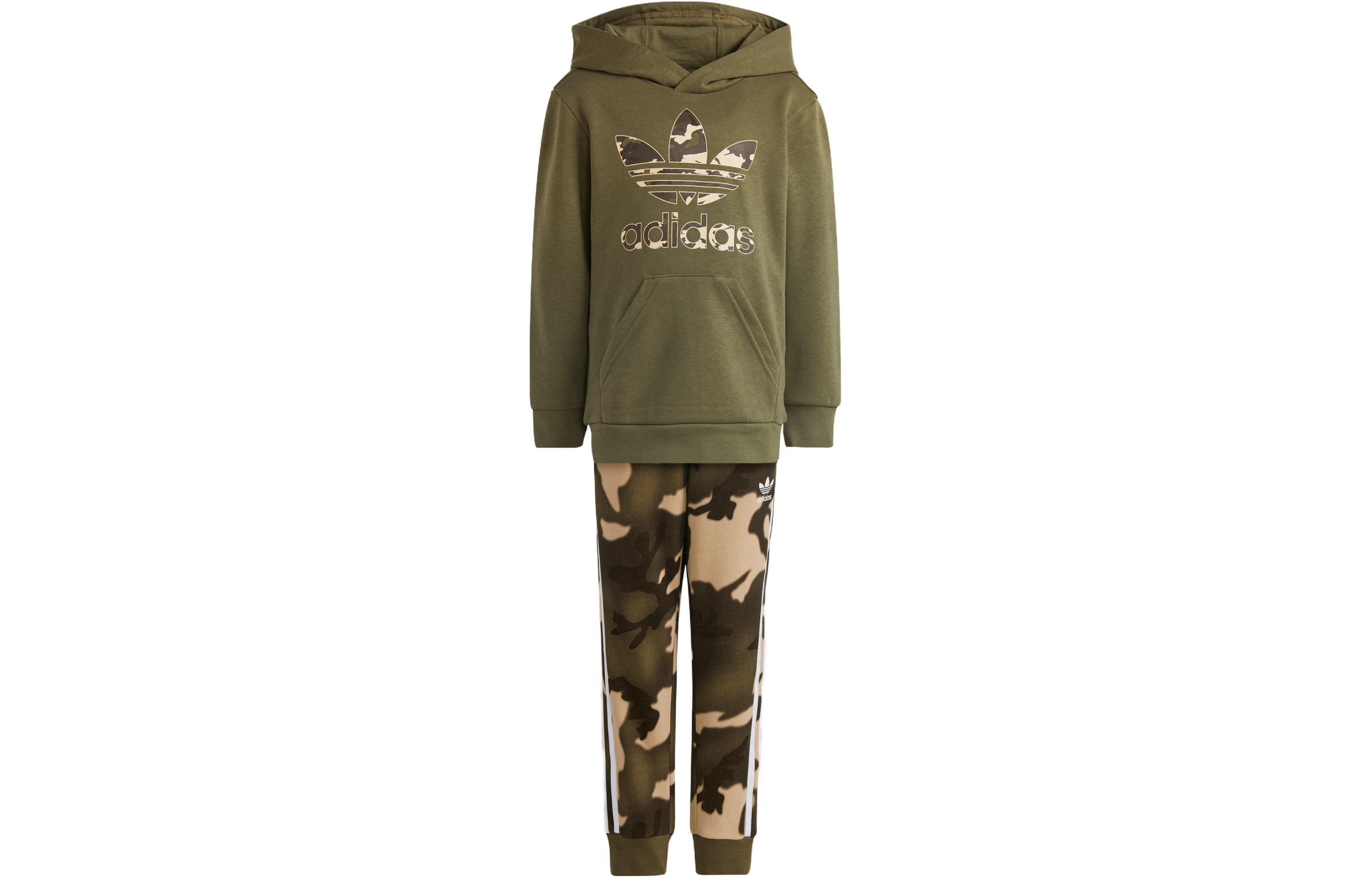 Adidas Originals Casual Sportswear Spring Fall Kids  Strata Olive Green IC2133 104