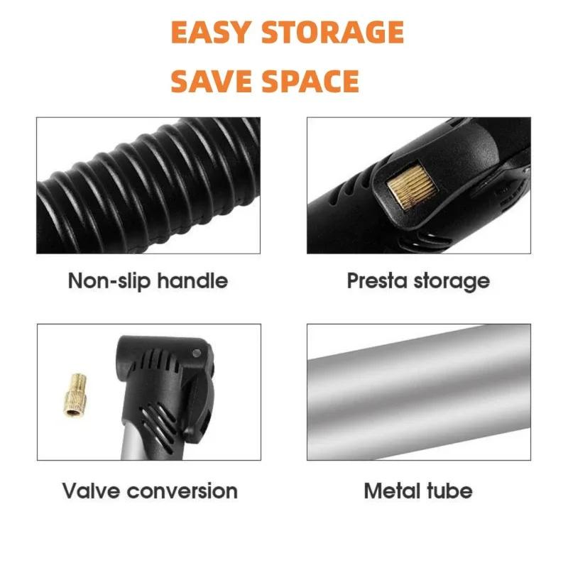 Bicycle Inflator Portable Mini Inflator Basketball Football Inflator Equipment Accessories