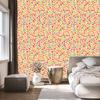 Wallpaper Flowers Cream, Coral and Peach for Living Room and Bedroom 50x1000