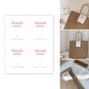 100PCS Stylish Rectangular Sticker Seal Sticker Gift Wrapping Labels Thank You Sticker for Various Festival Event