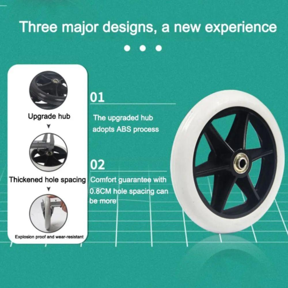 Smooth Flexible Replacement Wheels Heavy Duty Shopping Cart Wheels Travelling Trolley