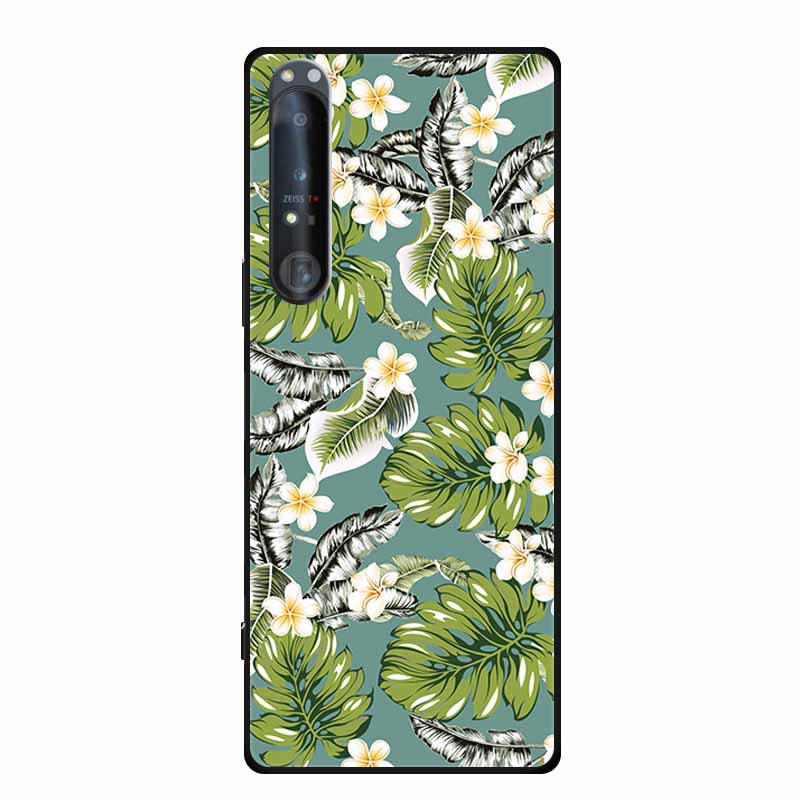 Embossed Color Painted Soft Case with Textured Design for Sony 1 IV Phone