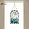 Elegant Courtyard Ornament Sea Glass Style Acrylic Suncatcher, Colorful Light Catching Hanging Ornament, Decorative Catcher for Garden Sun Home