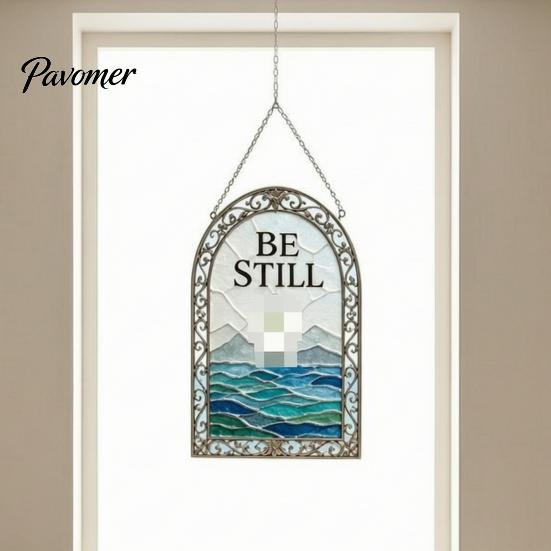 Elegant Courtyard Ornament Sea Glass Style Acrylic Suncatcher, Colorful Light Catching Hanging Ornament, Decorative Catcher for Garden Sun Home
