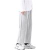 Li-Ning Breathable Loose Mid-Waist Straight Leg Casual Pants Men Bottoms Light-Gray AKLUA01-2