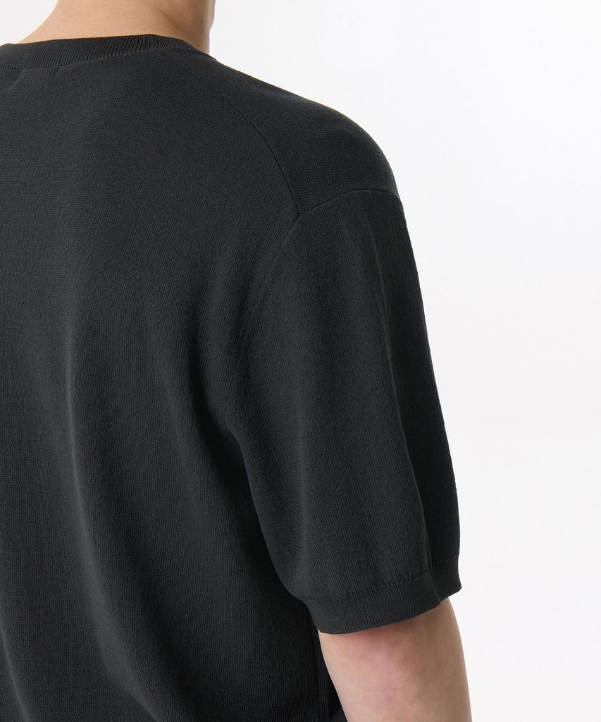 Musinsa Standard Cool Touch Crew Neck Short Sleeve Knit [Dark Gray]